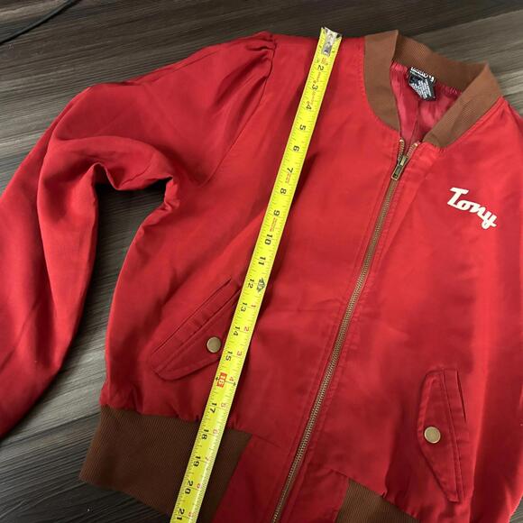 Marvel By Her Universe Iron Man Bomber Jacket Tony Stark Size Medium Rust Red - Picture 6 of 7